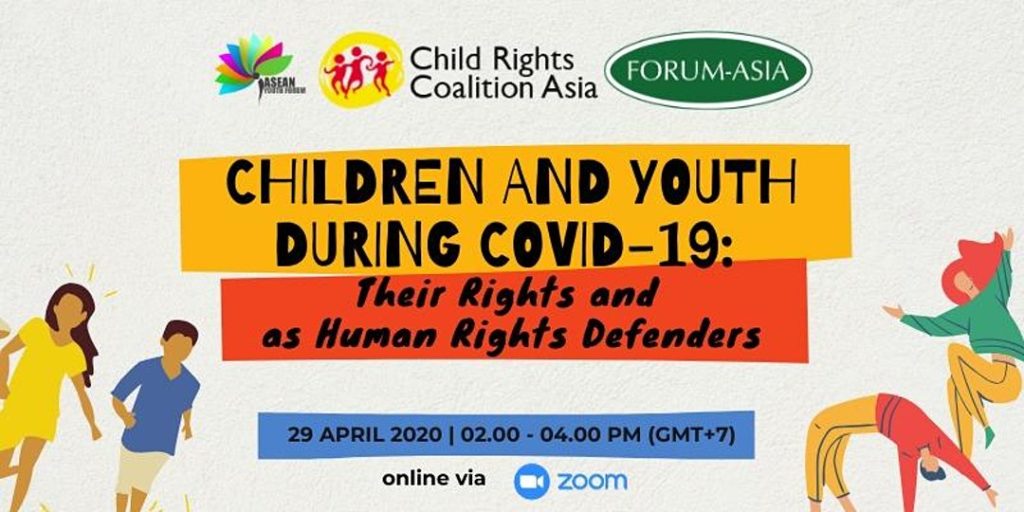 WEBINAR Children and Youth During COVID-19: Their Rights and as Human Rights Defenders